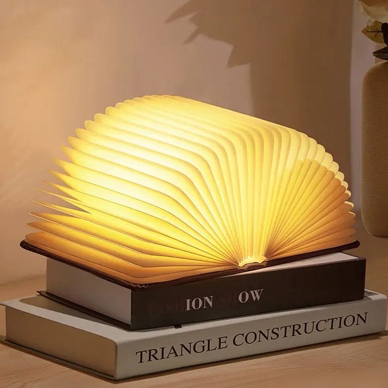 LED Wooden Book Lamp, 3D Folding Wooden Book Lamp, Multicolor Colors Folding Night Light, USB Recharge Wooden Book Light Decor, Book Light for Bedroom LED Wooden Book Lamp, 3D Folding Wooden Book Lamp, Multicolor Colors Folding Night Light, USB Recharge Wooden Book Light Decor, Book Light for Bedroom